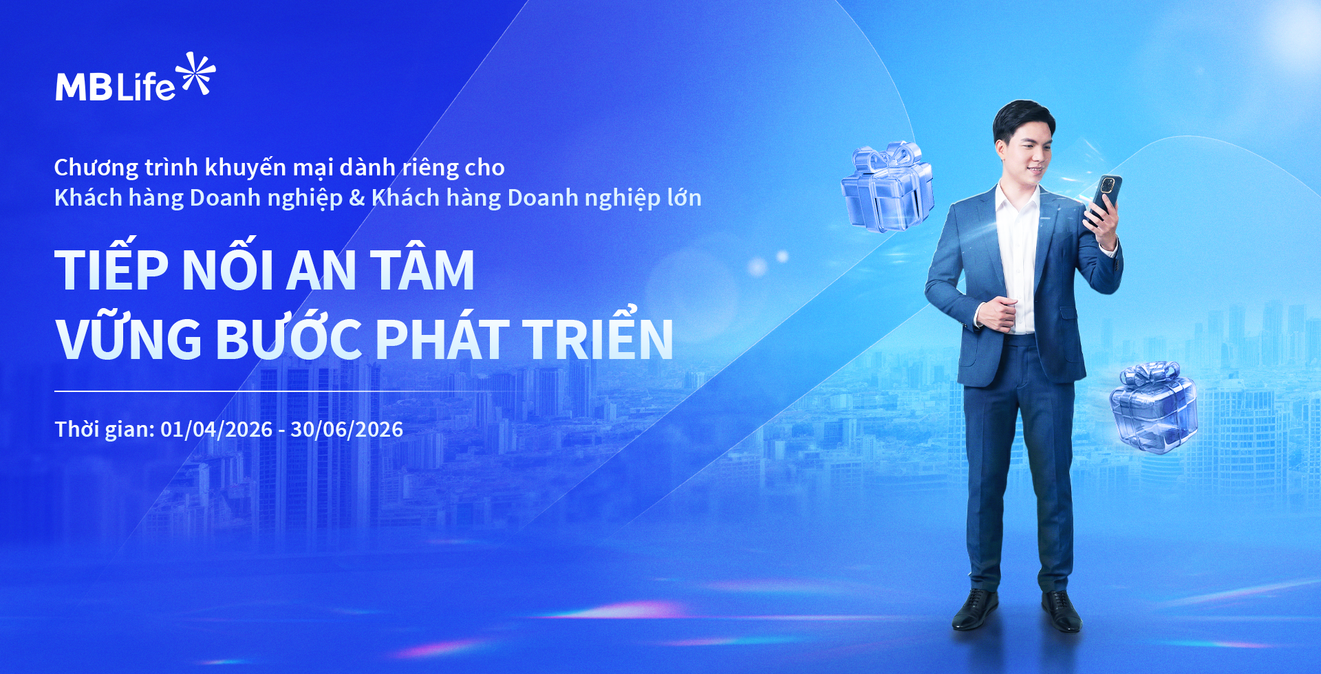 Chương trình khuyến mại: Tiếp nối an tâm – Vững bước phát triển
