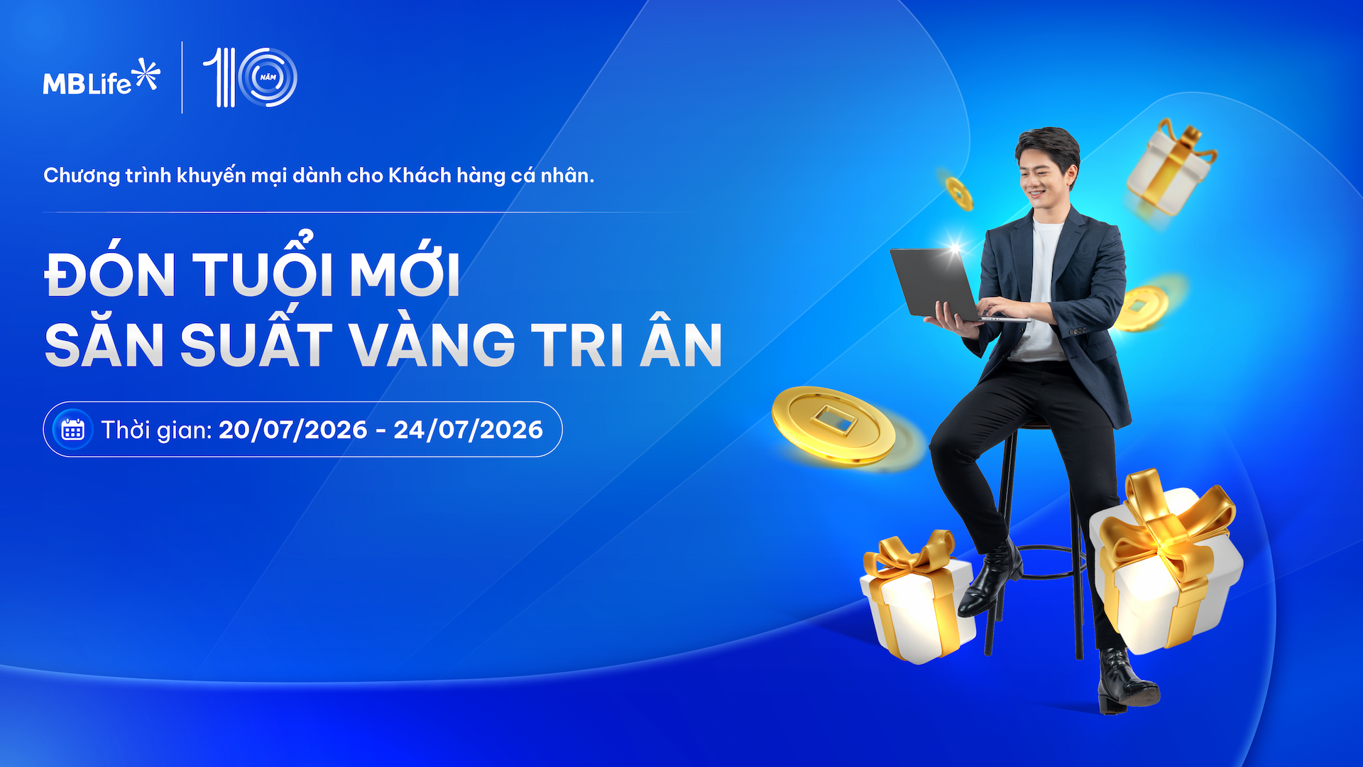 Chương trình khuyến mại: Đón tuổi mới - Săn suất vàng tri ân
