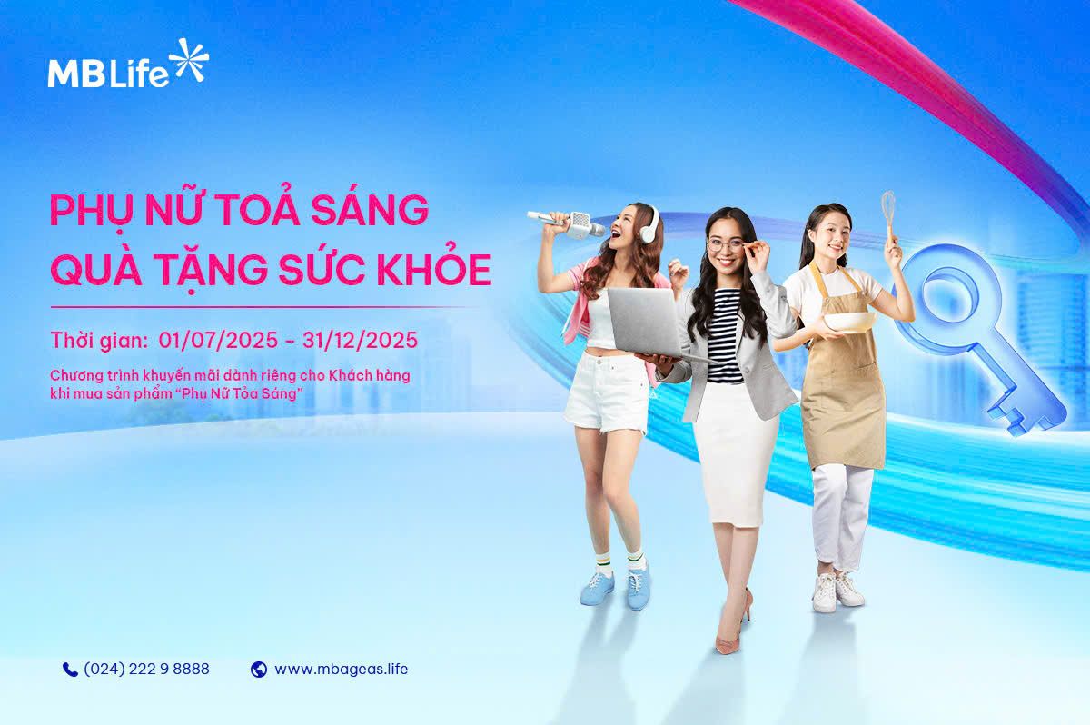 Chương trình khuyến mại: Phụ Nữ Tỏa Sáng-Sống Trọn Thảnh Thơi