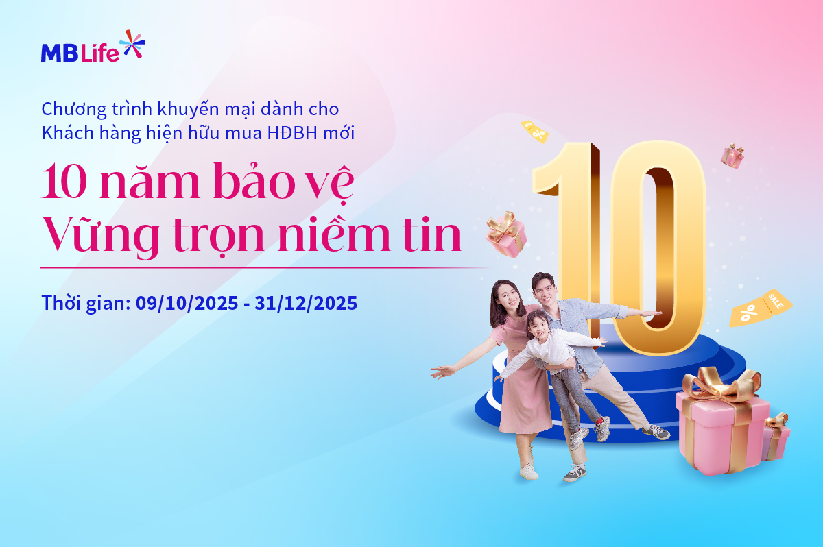Chương trình khuyến mại: 10 năm bảo vệ - Vững trọn niềm tin