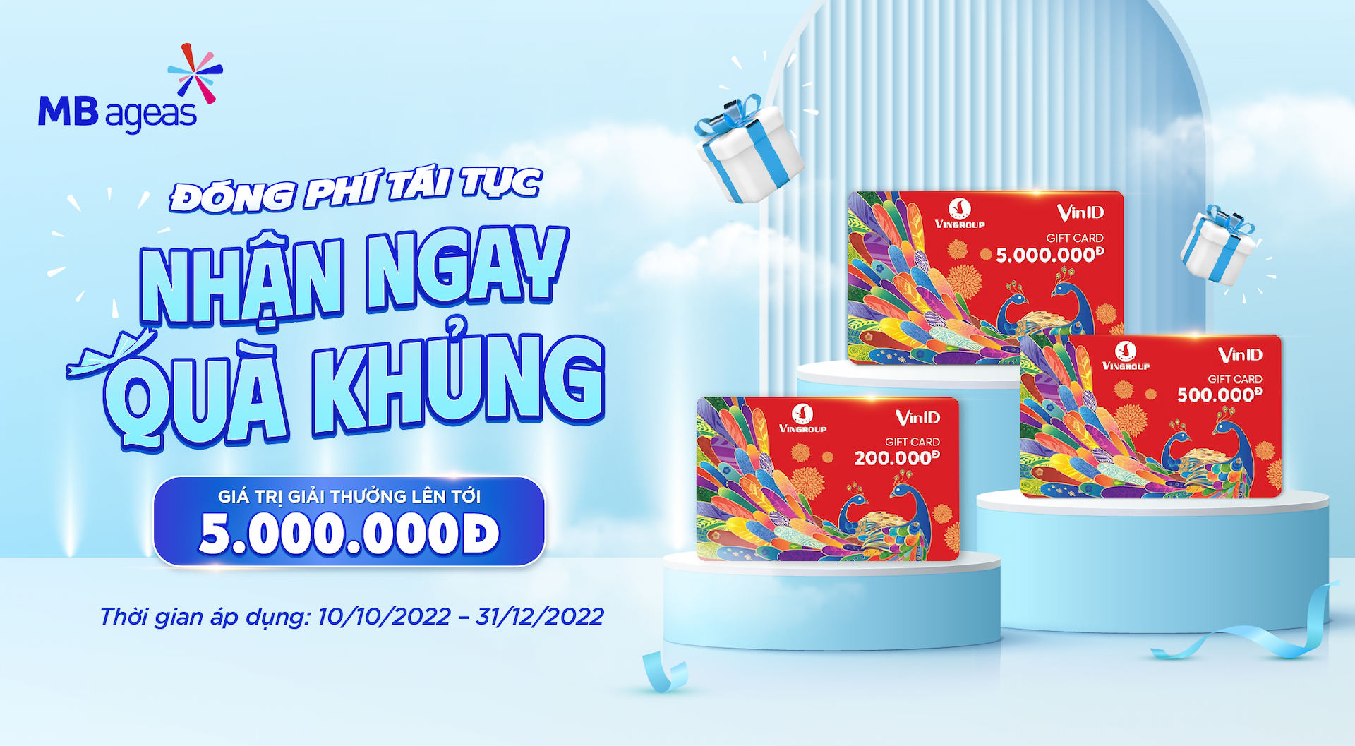Đóng Phí Tái Tục - Giành Ngay Quà Khủng | MB Ageas Life
