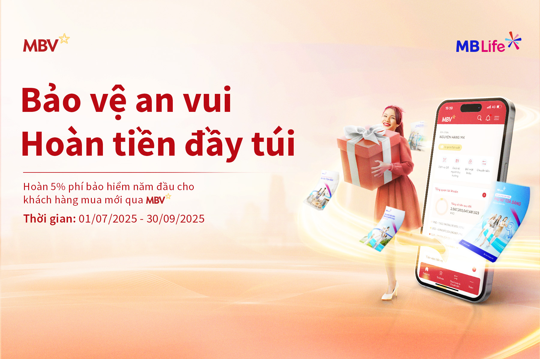 Chương trình khuyến mại: Bảo vệ an vui - Hoàn tiền đầy túi 