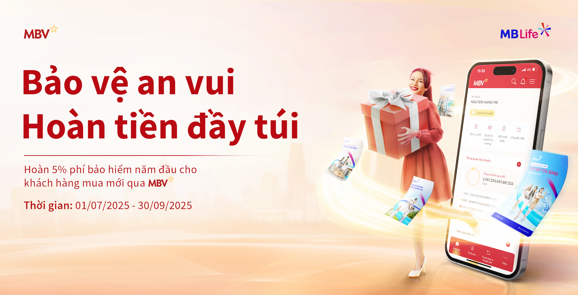 Chương trình khuyến mại: Bảo vệ an vui - Hoàn tiền đầy túi 