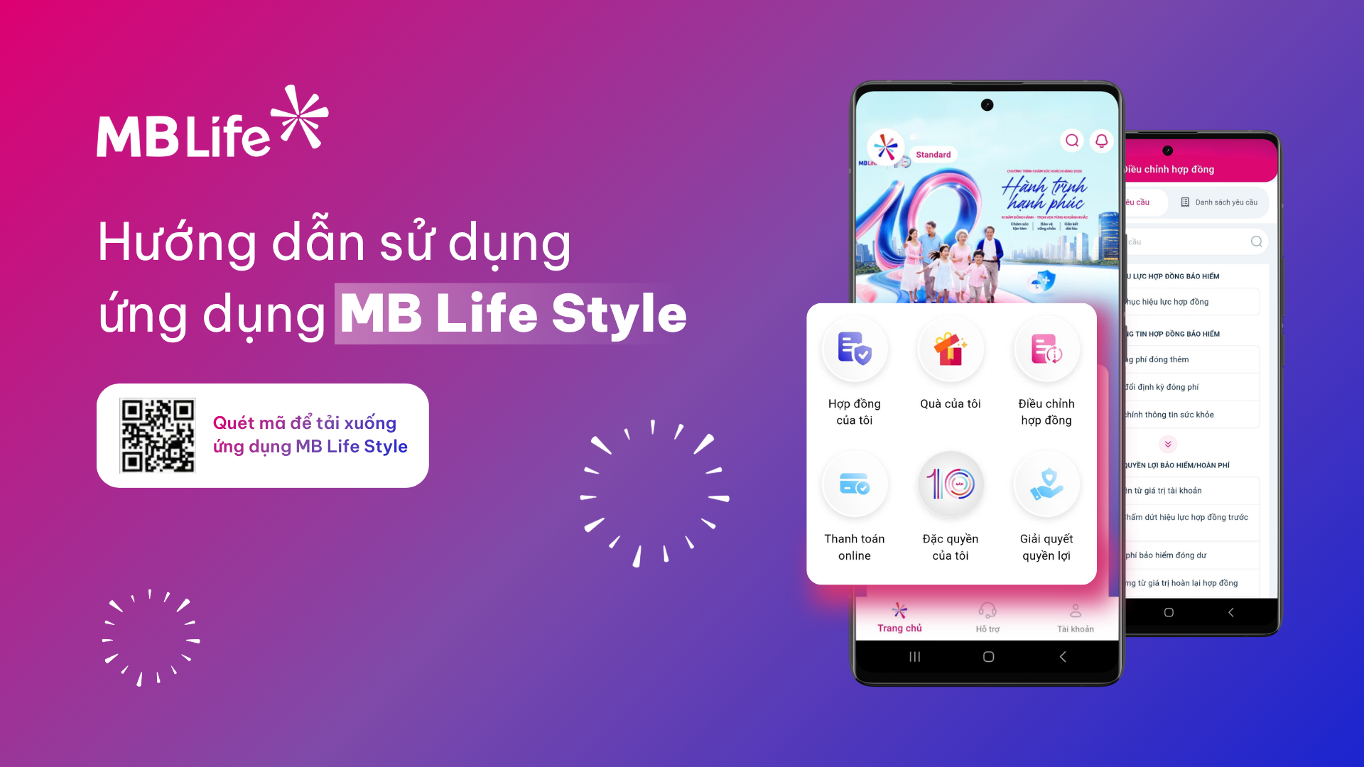 Ứng dụng dành cho khách hàng của MB Life