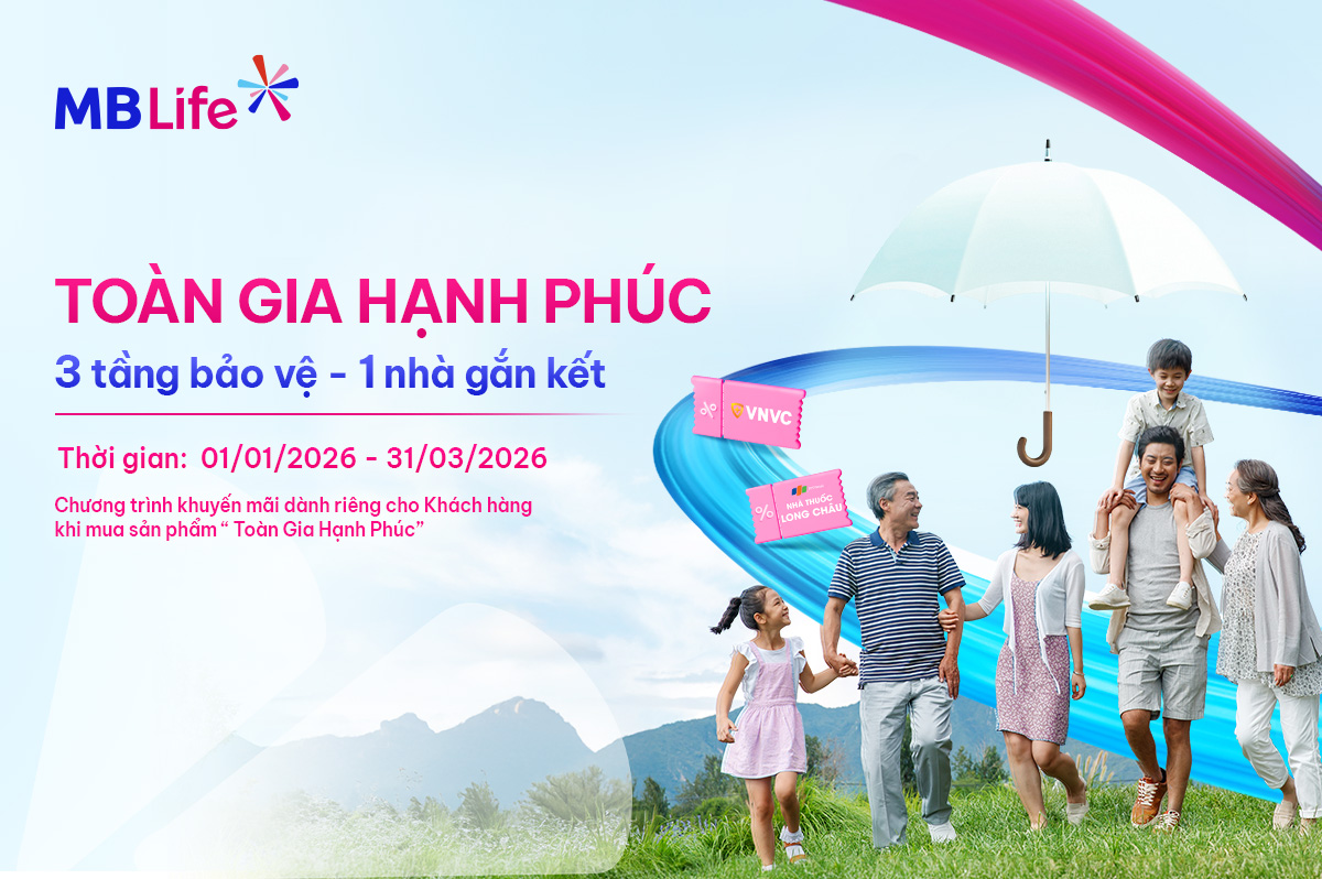 Chương trình khuyến mại: Toàn gia hạnh phúc – 3 tầng bảo vệ – 1 nhà gắn kết