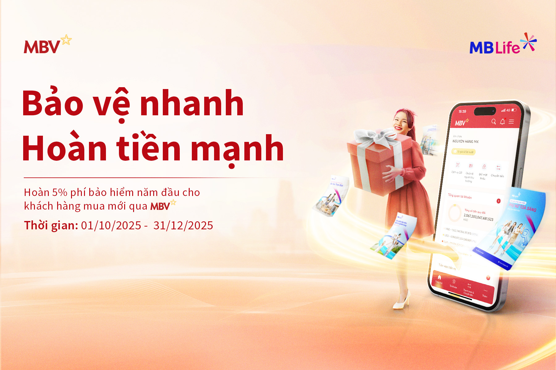 Chương trình khuyến mại: Bảo vệ nhanh - Hoàn tiền mạnh