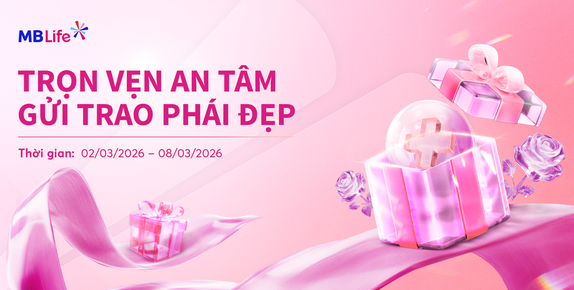 Chương trình khuyến mại: Trọn vẹn an tâm - Gửi trao phái đẹp