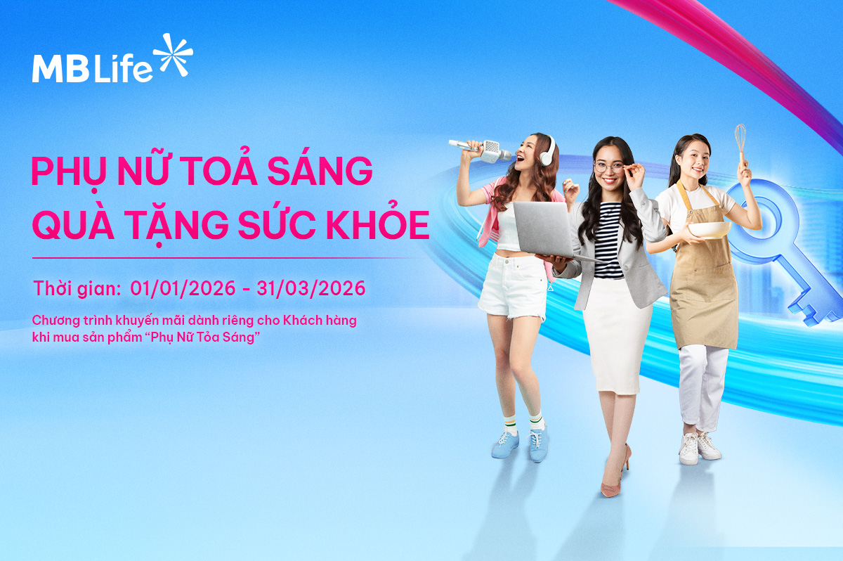 Chương trình khuyến mại: Phụ Nữ Tỏa Sáng-Sống Trọn Thảnh Thơi