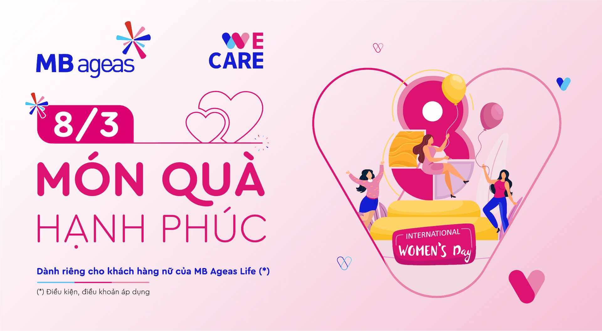 Chương trình khuyến mại 8/3 - Món quà hạnh phúc