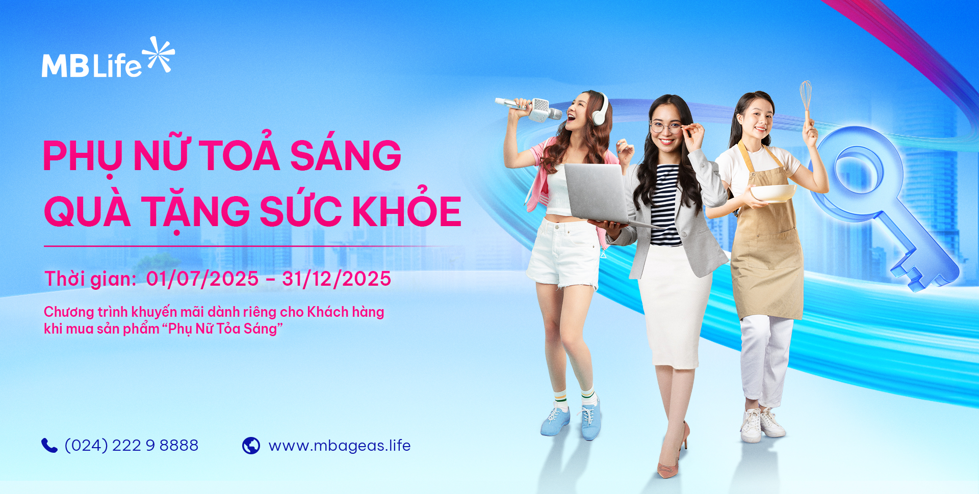 Chương trình khuyến mại: Phụ Nữ Tỏa Sáng-Sống Trọn Thảnh Thơi