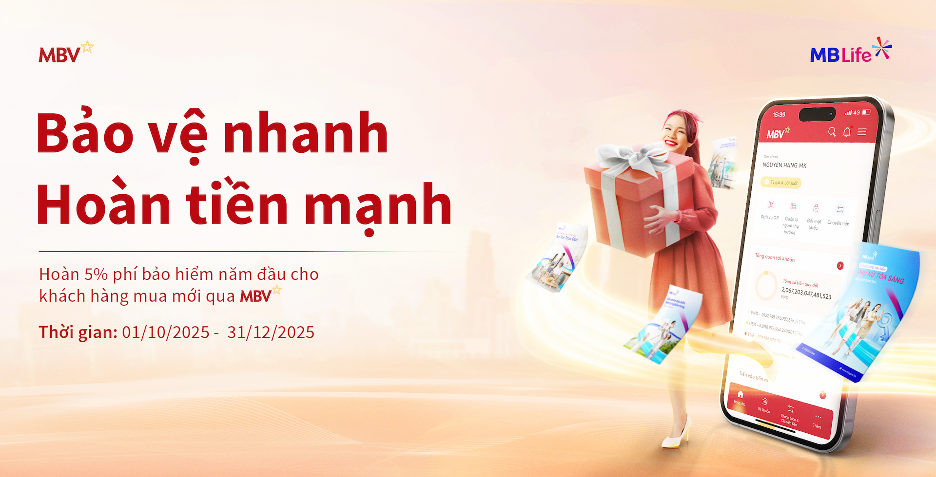 Chương trình khuyến mại: Bảo vệ nhanh - Hoàn tiền mạnh