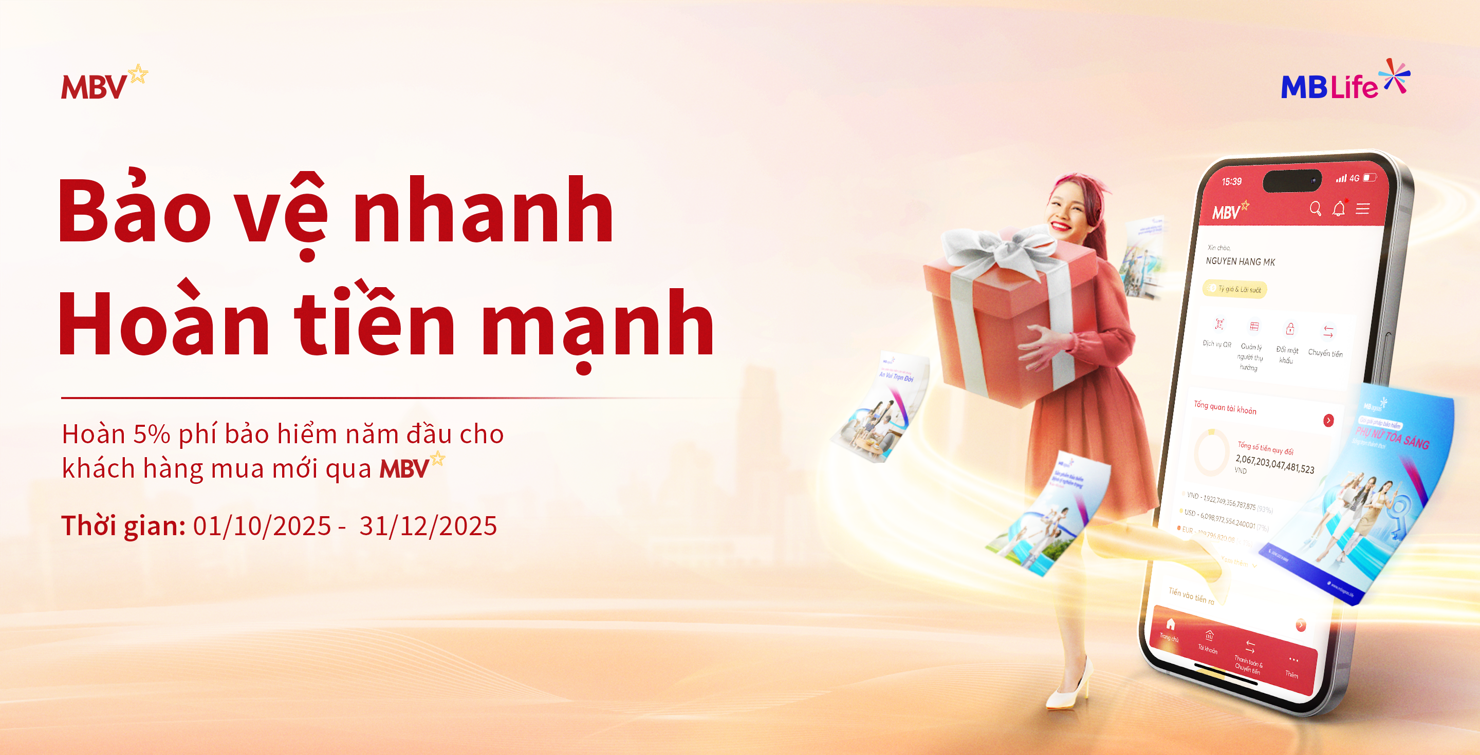 Chương trình khuyến mại: Bảo vệ nhanh - Hoàn tiền mạnh